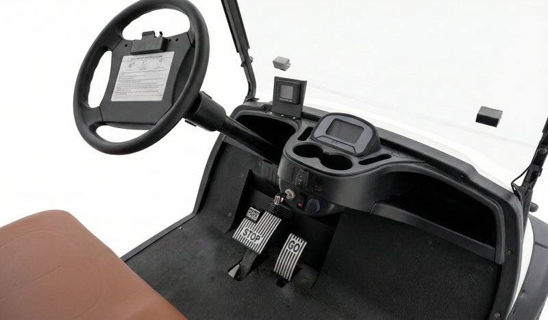 EPIC 2+Short Cargo Non-Lifted Electric Golf Cart with Lithium Battery 105Ah & Standard Tires  | Utility LSEV (Black) - Image 5